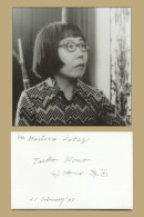 Kono Taeko (1926-2015) - Japanese Writer - Rare Signed Card + Photo - 1995 - Writers