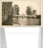 89 LIGNY LE CHATEL. Attelage Sur Le Pont Des Planches Sur Le Serein 1936 - Ligny Le Chatel