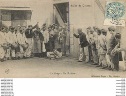 (D) Militaria SCENE DE CASERNE. La Soupe Un Accident 1906 - Humour