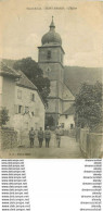 68 SAINT-AMARIN. L'Eglise Avec Militaires 1918 - Saint Amarin
