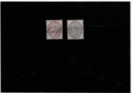 GRAN BRETAGNA ,"Fiscali Postali" ,1p.violetto ,2 Pezzi Usati ,qualita Ottima - Revenue Stamps