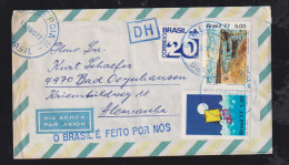 Brazil Brasil 1977 Airmail Cover DH DALBERGIA X Germany Propaganda O BRASIL E FEITO POR NOS - Covers & Documents