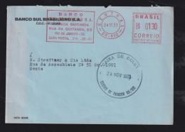 Brazil Brasil 1977 Meter Cover RIO  Caixa De Coleta Centro From Mail Pox - Covers & Documents