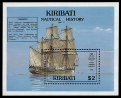 Kiribati 1990 - Mi-Nr. Block 18 ** - MNH - Schiffe / Ships - Kiribati (1979-...)