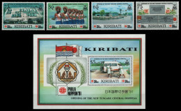 Kiribati 1991 - Mi-Nr. 573-576 & Block 19 ** - MNH - Neues Krankenhaus - Kiribati (1979-...)