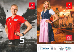 Autogramm AK Volleyball Laura Künzler Rote Raben Vilsbiburg 1718 Schweiz VC Neuenhof ASPTT Mulhouse Pays D’Aix Venelles - Volleybal