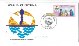 WALLIS ET FUTUNA FDC De 1984.      4e Festival Des Arts Du Pacifique - Storia Postale