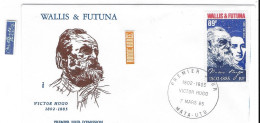 WALLIS ET FUTUNA FDC De 1985       VICTOR HUGO 1802-1885 - Storia Postale