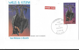 WALLIS ET FUTUNA FDC De 1985      FAUNE WALLISIENNE LA ROUSSETTE - Brieven En Documenten