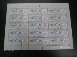 1997 Macau 77th Anniversary Macau Red Cross Stamps Full Sheet MNH - Andere & Zonder Classificatie