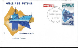 WALLIS ET FUTUNA FDC De 1985  BATEAU JACQUES CARTIER - Lettres & Documents