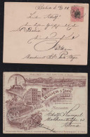 Brazil Brasil 1898 Picture Postcard BAHIA X ALTONA Germany G. MÜLLER Fabrica Aqua Mineraes - Cartas & Documentos