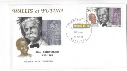 WALLIS ET FUTUNA FDC De 1985   Albert Schweitzer 1875-1965 - Briefe U. Dokumente