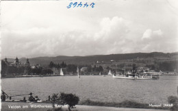 D9620) VELDEN Am WÖRTHERSEE - Schöne S/W Ansicht Mit SCHIFF Dampfer Am See - Velden