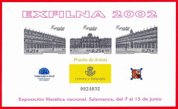 España. Spain. 2002. PO. EXFILNA '02. Salamanca - Esposizioni Filateliche