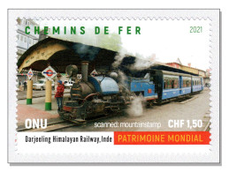 United Nations 2021 (B10) Unesco Eisenbahnen Railway Steam Locomotive Darjeeling Himalayan Railway India MNH  ** - Nuevos