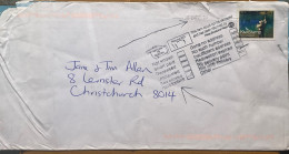 NEW ZEALAND 2021, COVER USED, CORONA EPIDEMIC PERIOD, RETURN TO SENDER, DIFFERENT REASON, KIWI STAMP - Briefe U. Dokumente