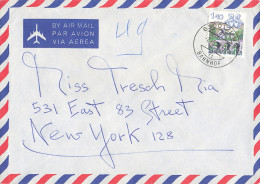 Luftpost-Brief In Die USA (ad0298) - Storia Postale