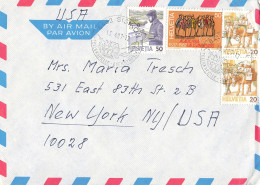 Luftpost-Brief In Die USA (ad0300) - Storia Postale