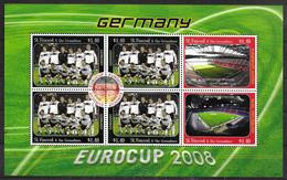 SAINT VINCENT Feuillet  N°  5120/25 * *  Euro 2008 Football Fussball Soccer Stade Allemagne - Championnat D'Europe (UEFA)