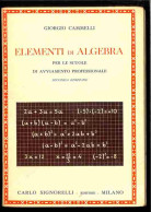 Elementi Di Algebra Di Cammelli Giorgio - Otros & Sin Clasificación