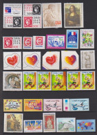 ANNEE  1999  COMPLETE     TIMBRES SEULS    +    CARNETS    +     FEUILLETS     10  SCAN - 1990-1999