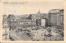 Bruxelles Place Rogier Et Gare Du Nord   16-7-1935 - Transport (rail) - Stations