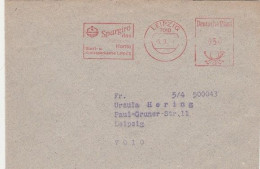 DDR Brief Mit Freistempel Leipzig 1990 Rot Spargiro Das Konto VGO Brief - Franking Machines (EMA)