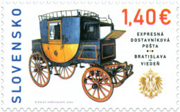 Slovakia - 2023 - 200th Anniversary Of Regular Mail Deliveries From Bratislava To Vienna - Mint Stamp - Unused Stamps