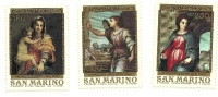 1980 - San Marino 1066/68 Quadri Di A. Del Santo ---- - Madonna