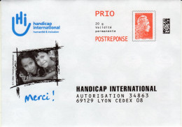Pret A Poster Reponse PRIO (PAP) Handicap International Agr.368026 (Marianne Yseult-Catelin) - Prêts-à-poster: Réponse