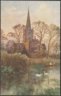 Church & River, Stratford-on-Avon, C.1910s - Salmon Postcard - Stratford Upon Avon