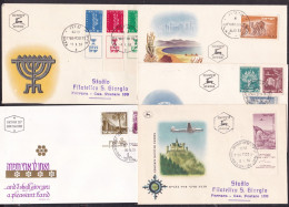 1950 1951 1956 1957 1973 Israele Israel 5 FDC - FDC