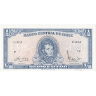 Chili, 1/2 Escudo, 1962-1975, KM:134Aa, NEUF - Chili