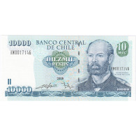 Chili, 10,000 Pesos, 2008, KM:164, NEUF - Cile