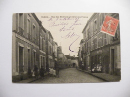 A536 . CPA. 77. REBAIS. (Seine & Marne). Rue Des Molinots Et L'Hotel Des Postes . Beau Plan Animé. écrite & Voyagée 1907 - Rebais