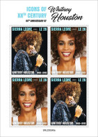 2023-04 - SIERRA LEONE-  WHITNEY HOUSTON           4V  MNH** - Chanteurs