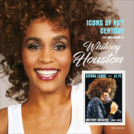 2023-04 - SIERRA LEONE-  WHITNEY HOUSTON I         1V  MNH** - Chanteurs