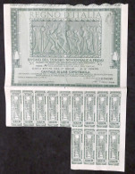 Regno D'Italia - Buono Del Tesoro Novennale Con Cedole - Lire 5.000 - Anno 1940 - Autres & Non Classés