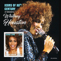 2023-04 - SIERRA LEONE-  WHITNEY HOUSTON II         1V  MNH** - Chanteurs