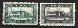 MAROC. N°132-3 Oblitérés De 1933-4. Hôtel Des Postes De Casablanca. - Poste