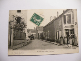 A536 . CPA. 77. St-FARGEAU. (Seine & Marne). Rue Principale. Beau Plan Animé. écrite & Voyagée 1912 - Saint Fargeau Ponthierry