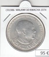 CR1986 MONEDA MALAWI 10 KWACHA 1974 PLATA - Malawi