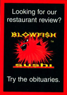 SUSHI RESTAURANT BLOWFISH SUSHI TO DIE FOR à SAN FRANCISCO CARTE EMISE GO CARD USA TRES BON ETAT -REF-IMG907-910-909 - Restaurants