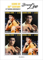 2023-04 - SIERRA LEONE-  BRUCE LEE            4V  MNH** - Acteurs