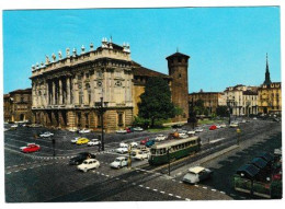 ITALIA CARTOLINA VIAGGIATA NEL GIORNO 24/07/1967 -  TORINO PIAZZA CASTELLO E PALAZZO MADAMA - Palazzo Madama