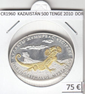 CR1960 MONEDA KAZAJISTÁN 500 TENGE 2010 PLATA DORADA - Kazachstan