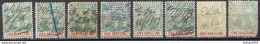Trinidad 8 Stamps From 1896 Of 1 Shilling Probably Used For Revenue - St.Vincent (...-1979)