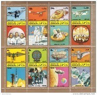 Oman - ( Space - Apollo, Zeppelin .. Etc. ) - Complete Sheet - MNH (**) - Other (Air)