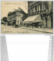 54 HOMECOURT. Avenue De La Gare 1925. Café Lorraine, Hôtel Terminus. Affiche Bières Maxeville Et Tacot - Homecourt